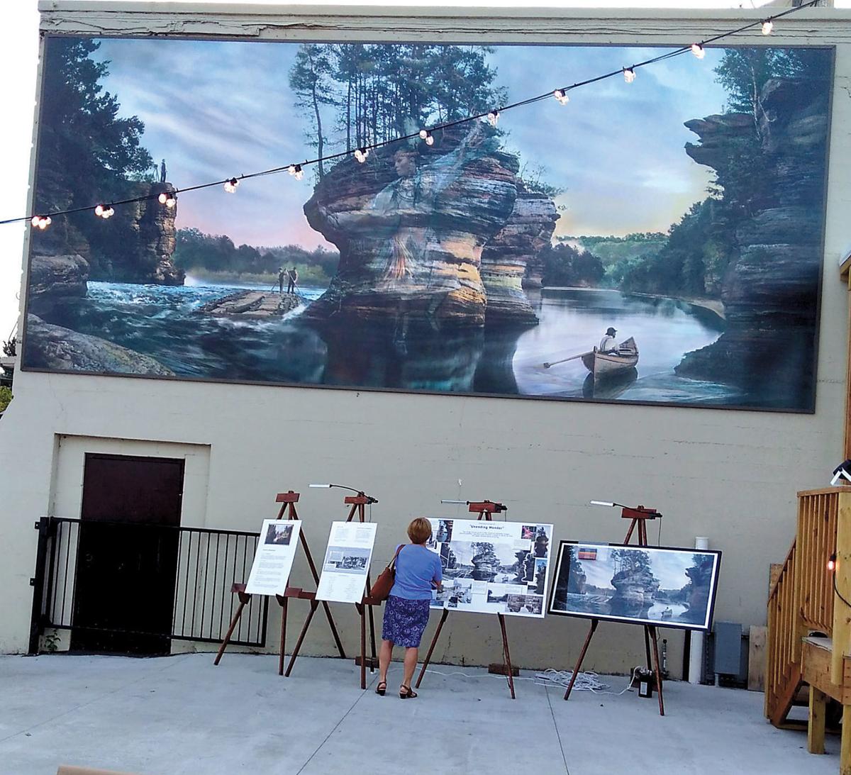 Dells Riverfront Terrace Opens Displays Mural Regional News Wiscnews Com