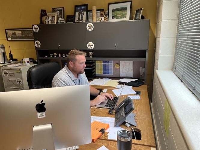 Steve Considine at desk
