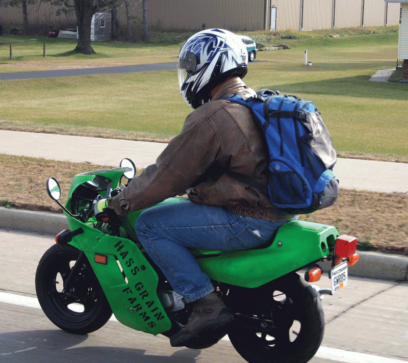 Cruising On A Pocket Bike Full Of Ethanol Dillman Driving For Record Fuel Awareness News Wiscnews Com