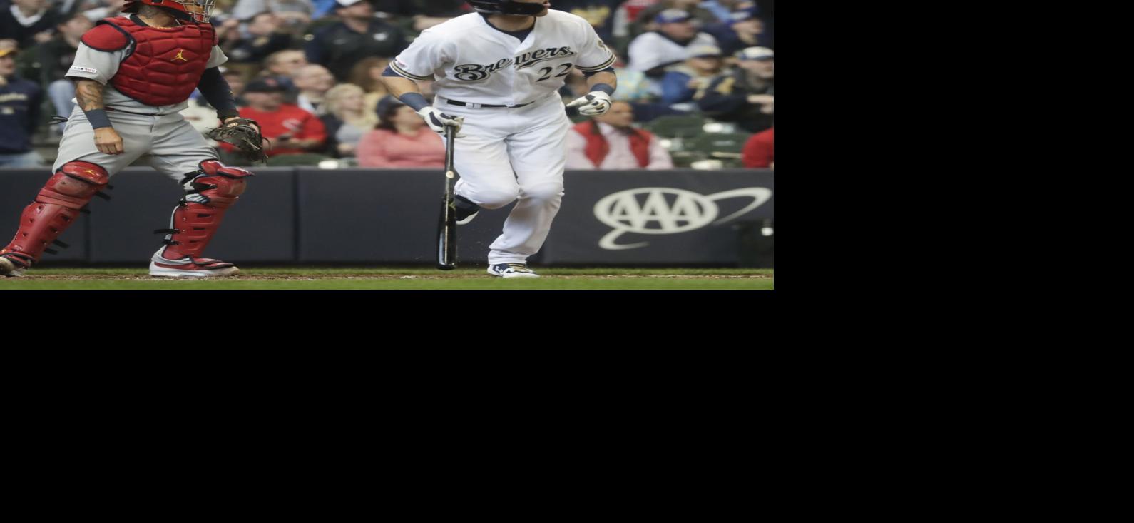 Kolten Wong 2021 Game-Used Opening Day Jersey - Scores First Brewers Run of  2021