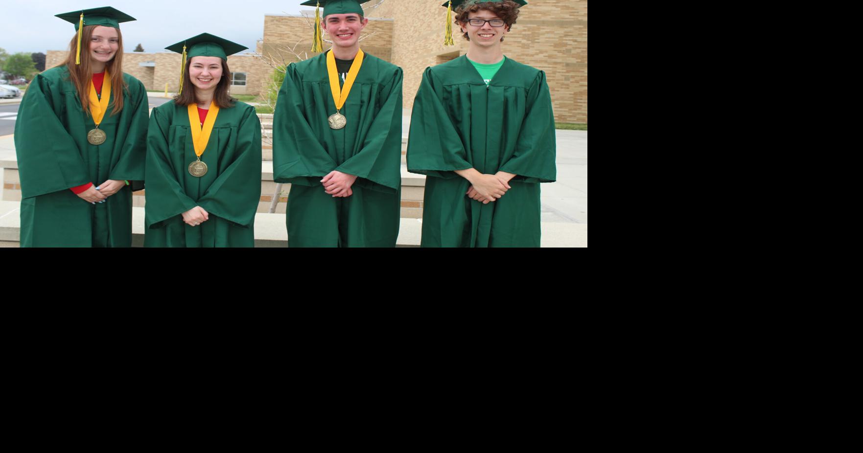 BDHS graduates with three valedictorians and one salutatorian