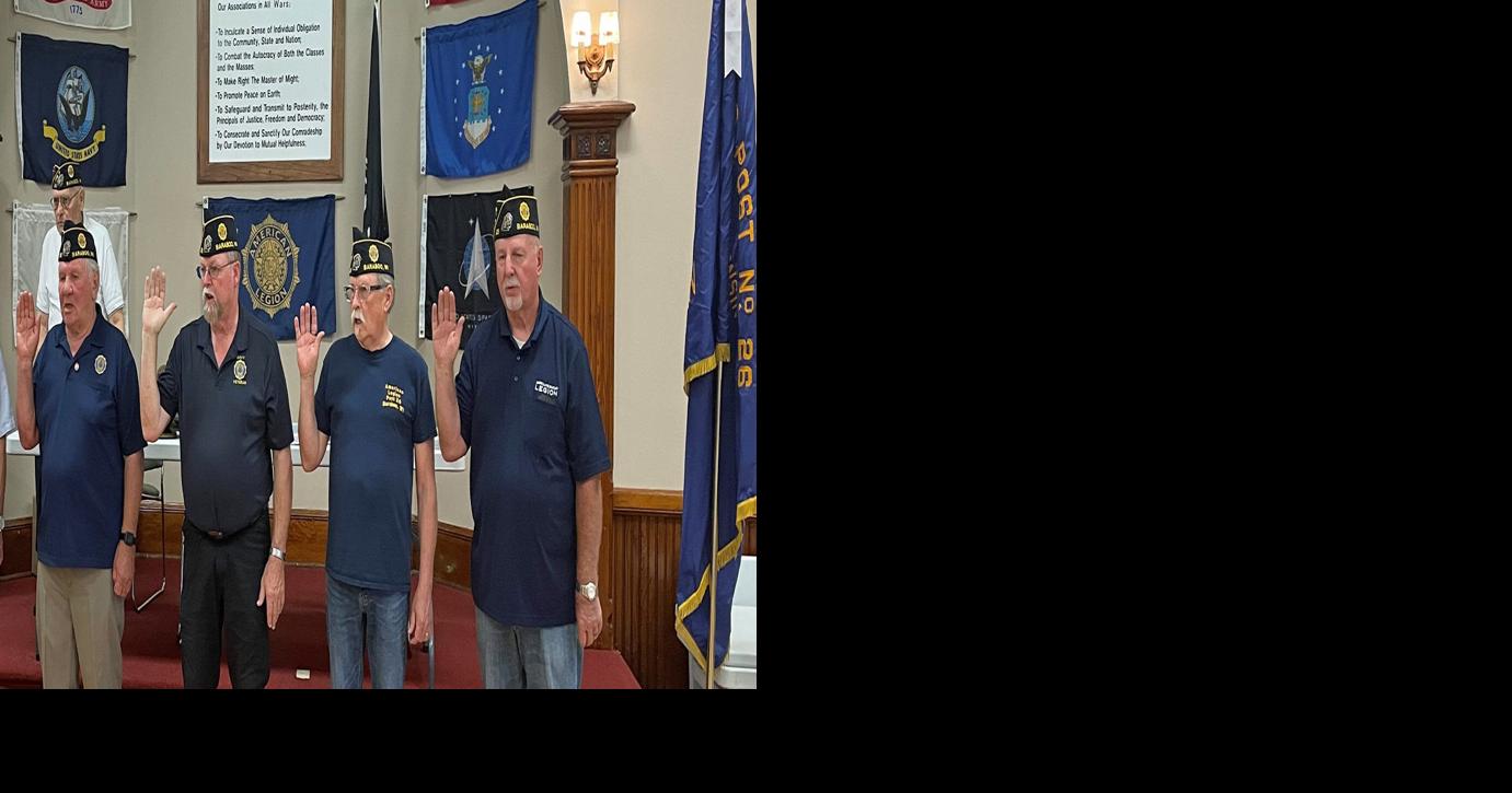 LEGION POST INSTALLS NEW OFFICERS