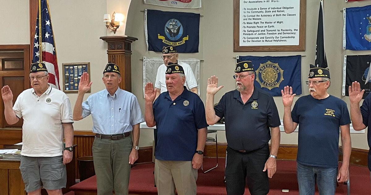 LEGION POST INSTALLS NEW OFFICERS