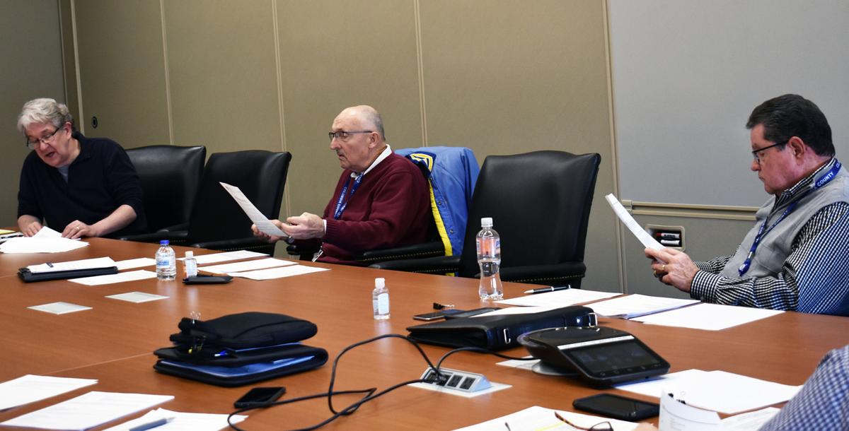 County officials social distance