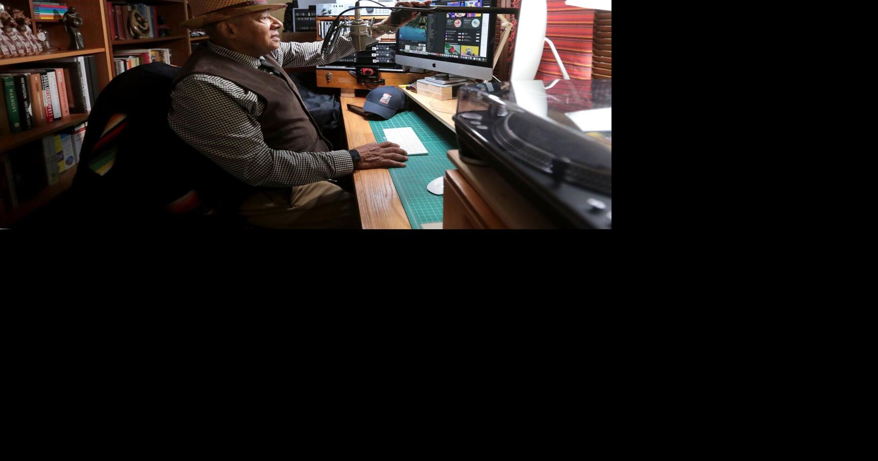 Jonathan Overby in his home studio