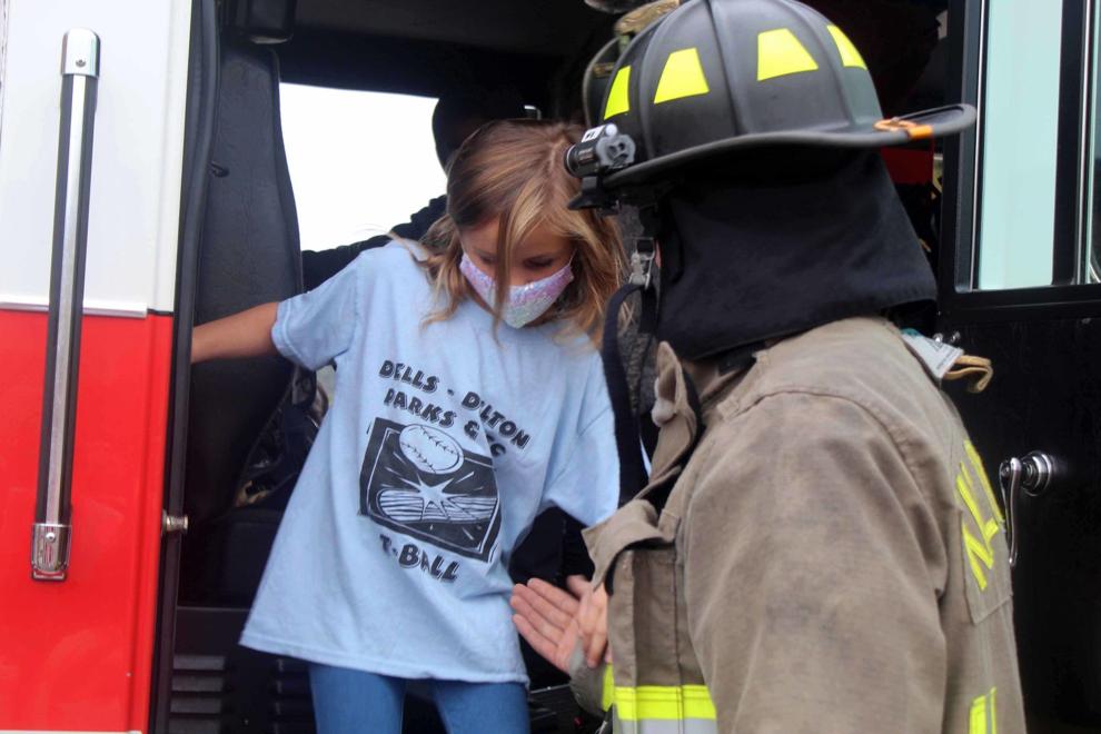 Wisconsin Dells Kilbourn Fire Department hosts fire truck