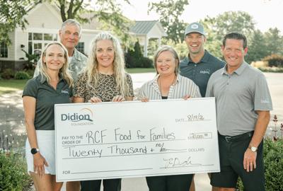 From front, left, Coral Didion, Jackie Drews, Nikki Buwalda, Luke Burmeister; back row, Dow Didion, Riley Didion on Aug. 19.