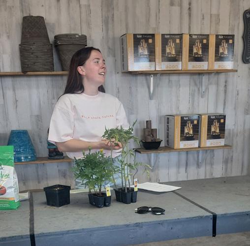 Paris Weiss from Blackburns Greenhouse talks about growing vegetables as part of the Friends in the Pantry group classes.