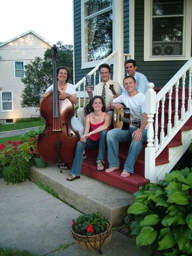 Point 5 Band Point Five band from Mineral Point consists of Carole Spelic, standing ...