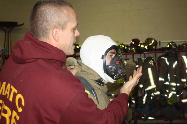 Jorgenson shows how to adjust fire mask