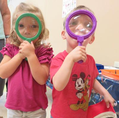 Hands-on (and eyes on) science at library