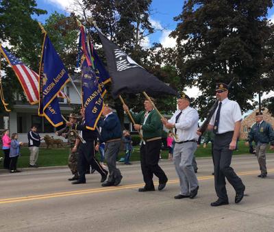 dells memorial wiscnews harold larkin legion veterans foreign lead wars members american