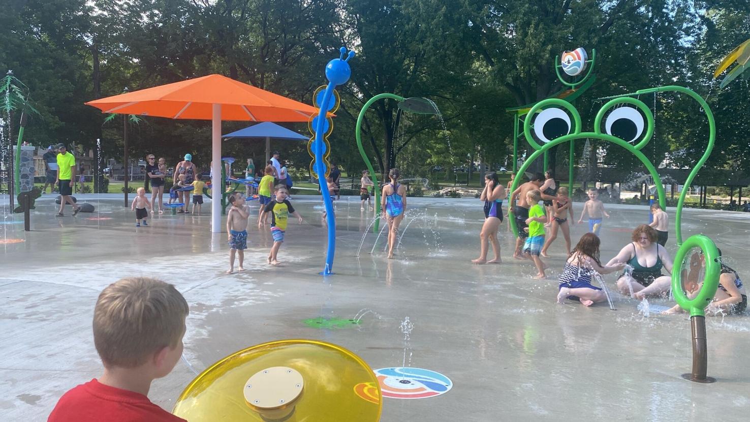 Splash pad debuts in Beaver Dam's Swan Park