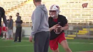 Video Badgers Qb Coach Jon Budmayr They Re Competing And They