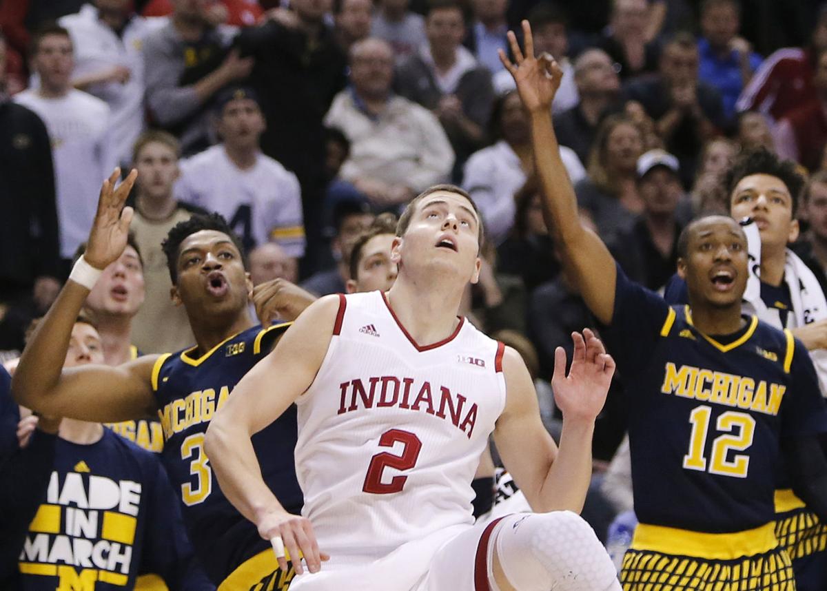 Men S College Basketball Michigan Upsets Indiana Highlights