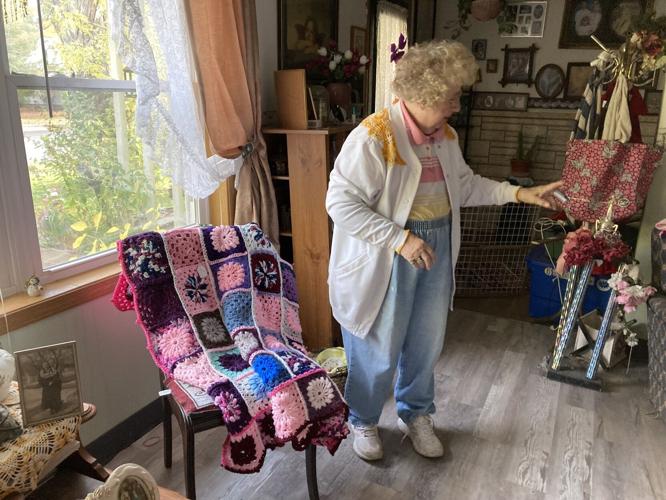 Grandma Betty and her quilts