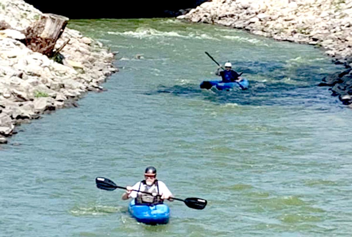 Kayaking the river