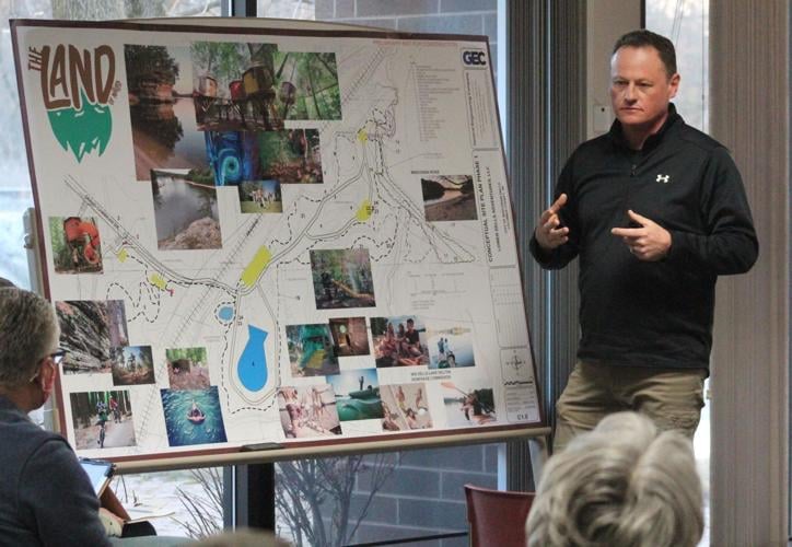 Adam presents plans for Land of Natura