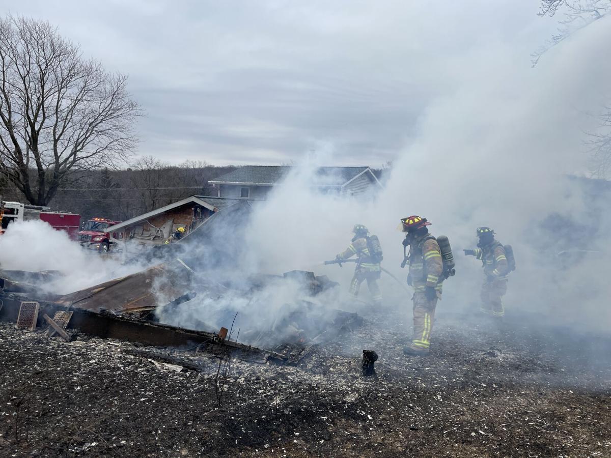 Fire destroys town of Caledonia garage, started by 'inappropriate