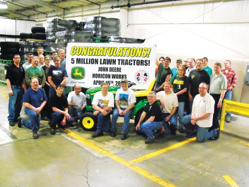 John Deere hits 5 million mark Area business
