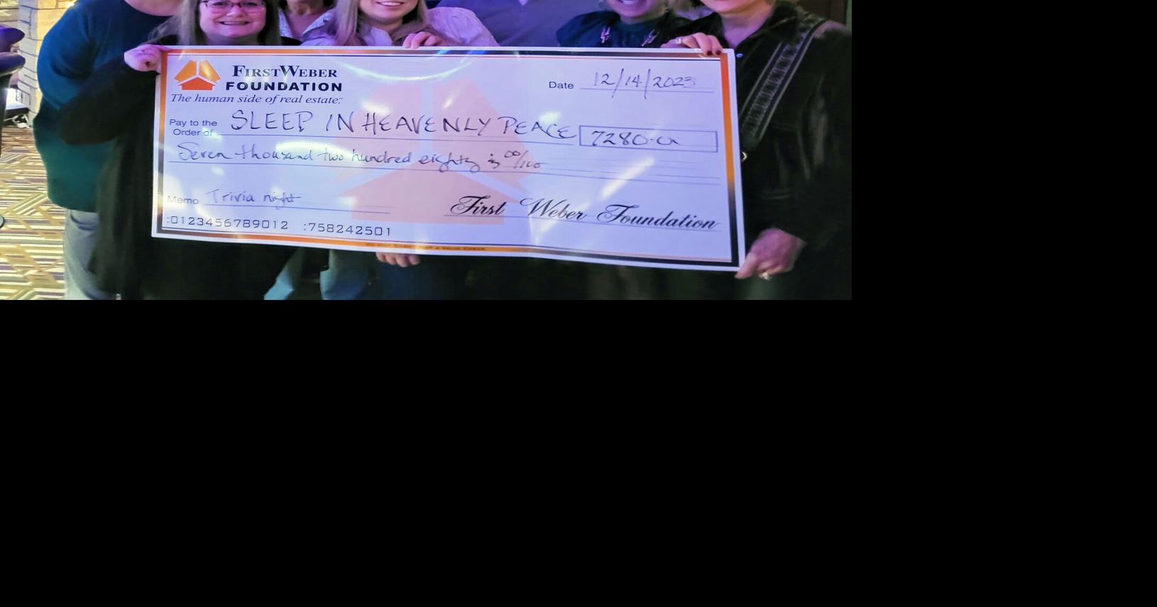 7,280 DONATED FOR CHILDREN'S BEDS