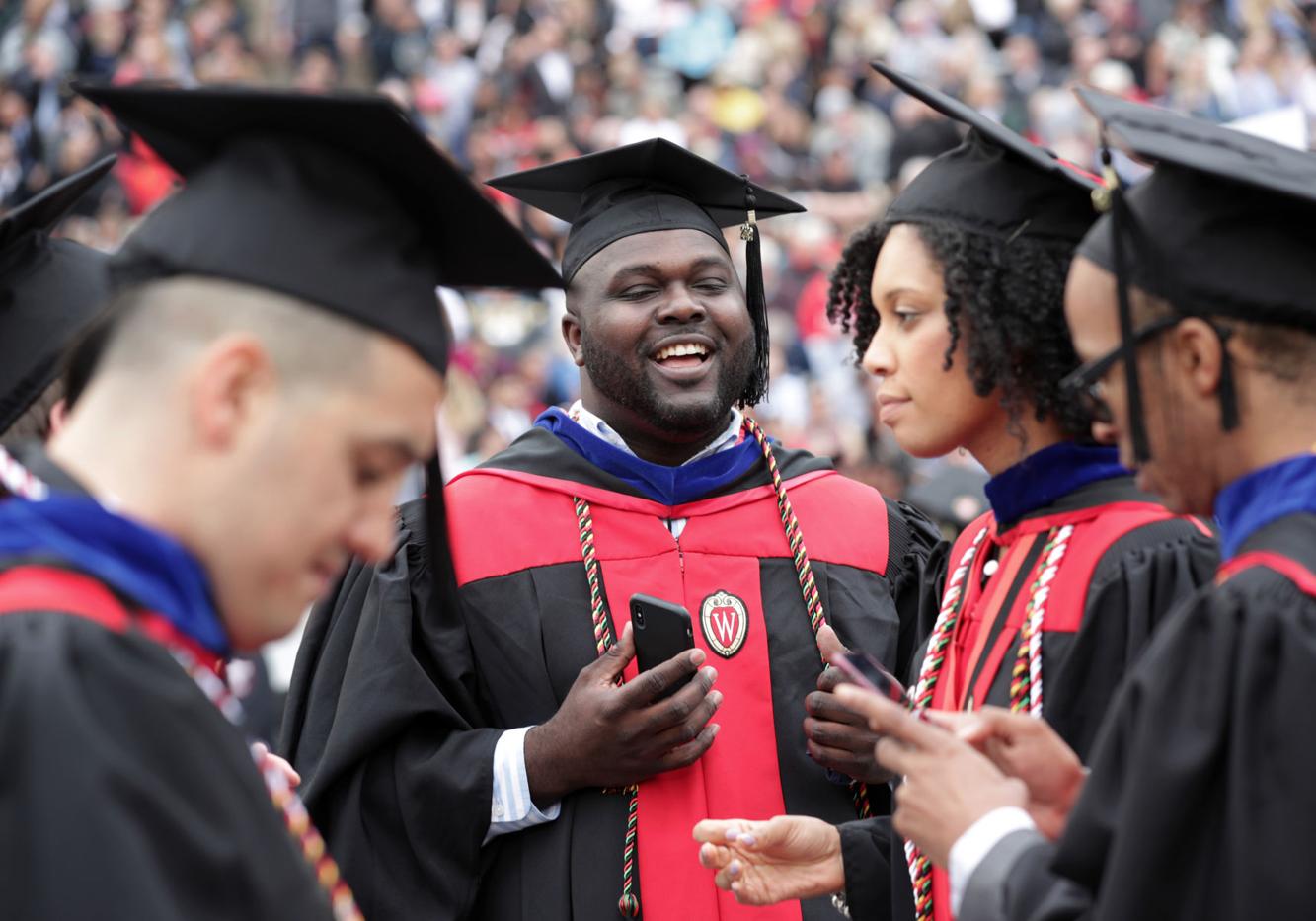 Photos UWMadison spring commencement ceremony Football