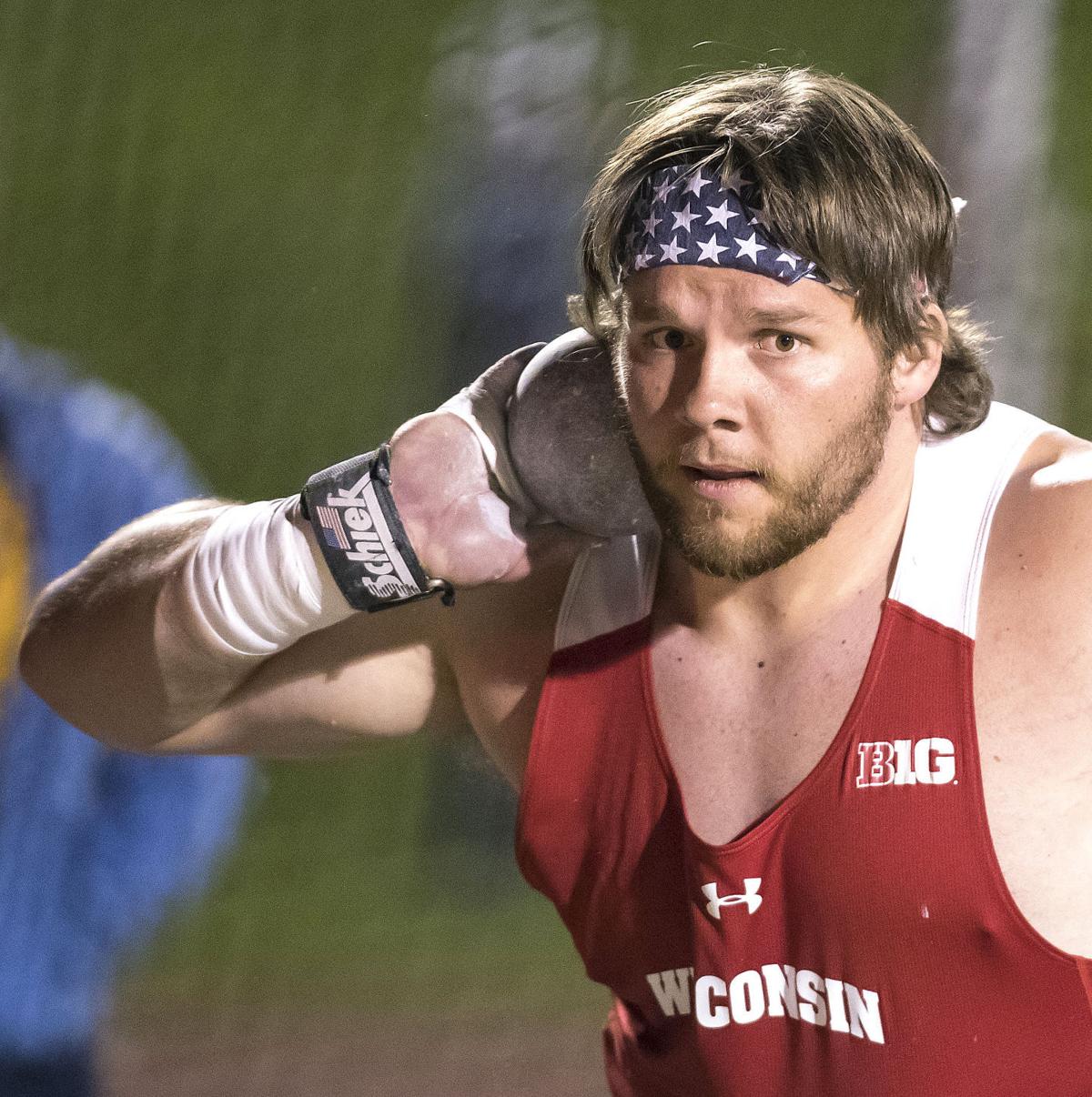UW MEN'S TRACK & FIELD BD grad Riley Budde a 2ndteam AllAmerican in