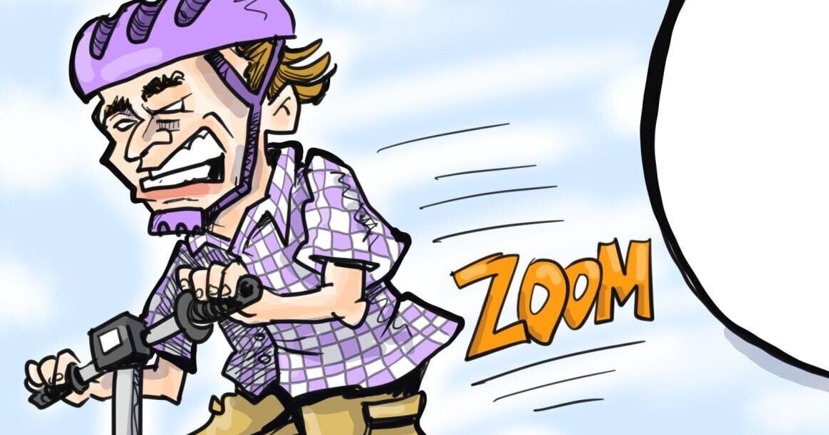 Squirrels dodge zooming scooter in You Toon caption contest