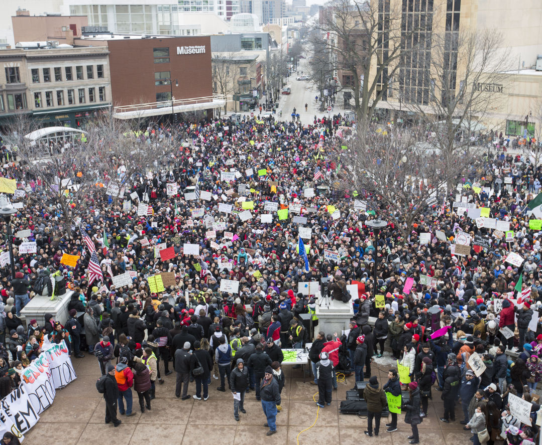 Photos: Thousands of Latino demonstrators and supporters rally against ...