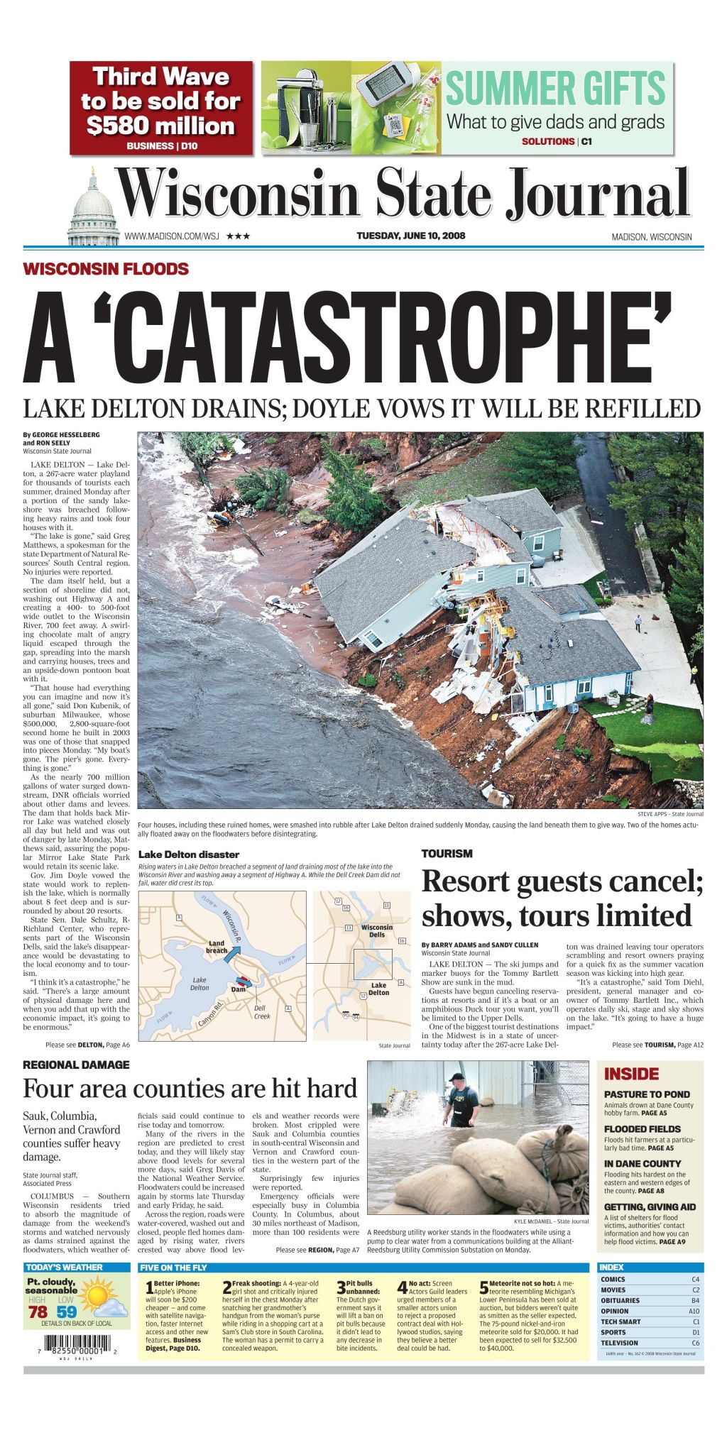 Wsj Front Page June 10 08 Wiscnews Com