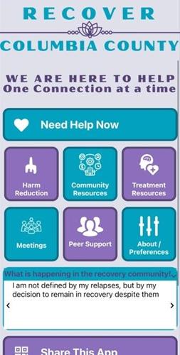 Recover Columbia County app