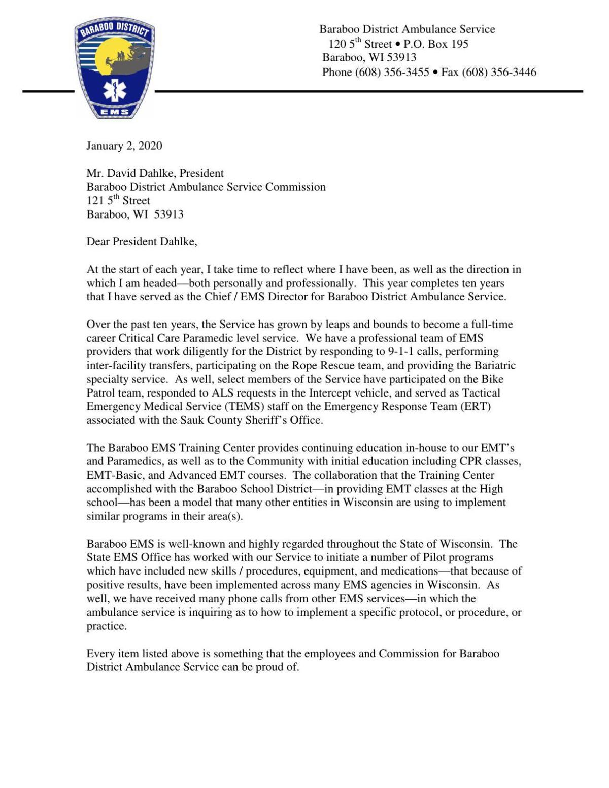 Sechler resignation letter
