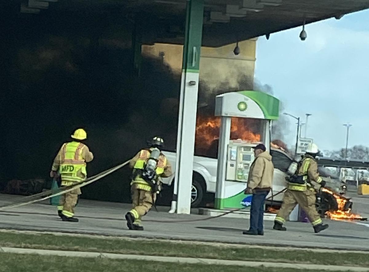 MAUSTON FIRE DEPT. RESPONDS TO TRUCK BLAZE (copy)