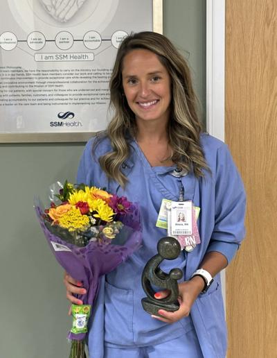 Alesia Redeker, RN, Family Birth Suites, recieves a DAISY Award for Extraordinary Nurses at SSM Health Waupun Memorial Hospital, according to a July 7 release.