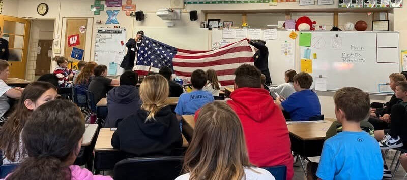 Beaver Dam Library holds American flag presentation
