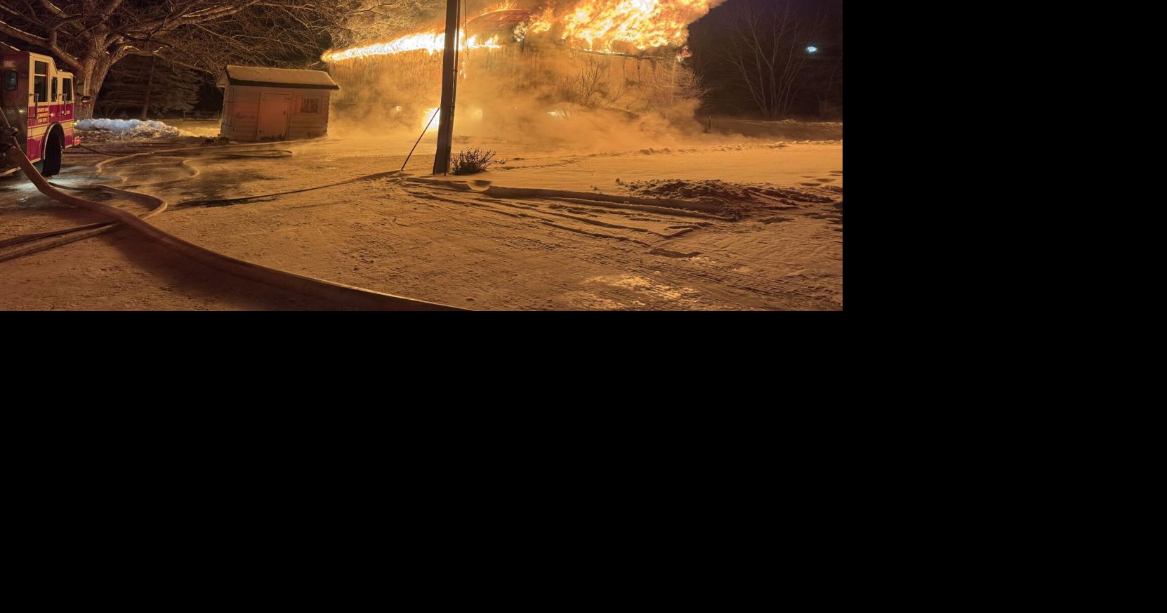 Barn outside of Beaver Dam destroyed in fire
