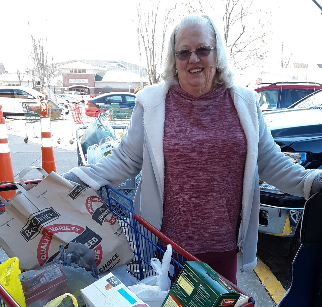 Canned goods and supplies donated to local food pantry