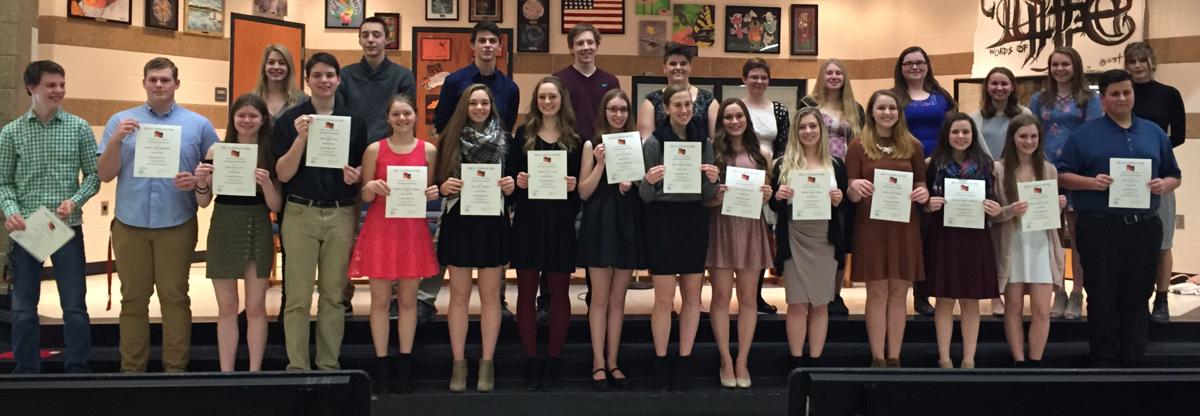 New students inducted into German National Honor Society
