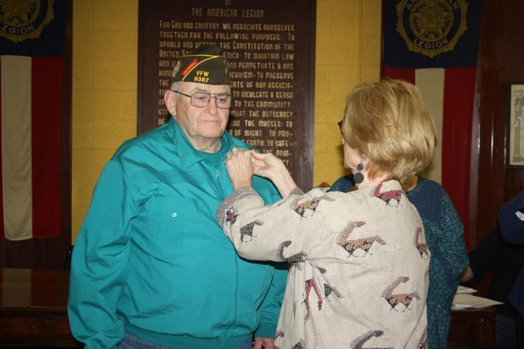 VFW Davis getting pin