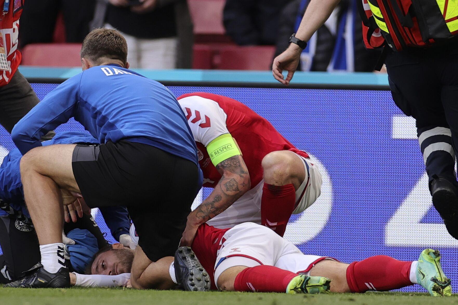 Denmark in 'national shock' after soccer star Christian Eriksen's