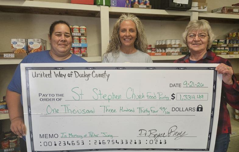 St. Stephen’s Food Pantry awarded $1,300 donation