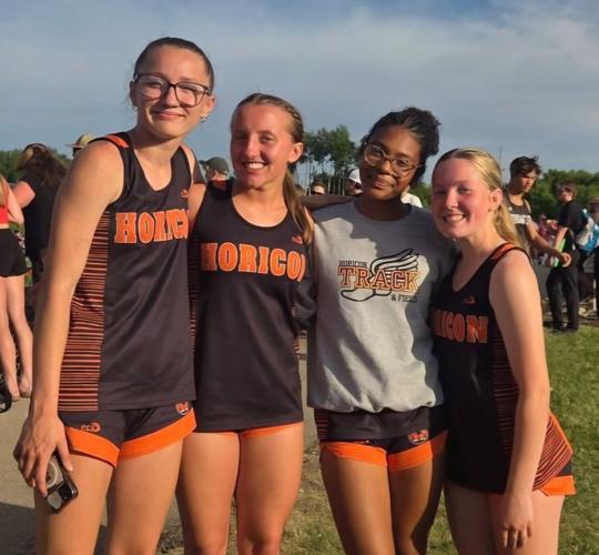 Horicon High School athletes compete at sectionals on May 29 where Alissa Cundy, Azelyn Heller, Kaitlyn Wiard, and Emily Bunkoske qualified for the 4 by 200 relay.