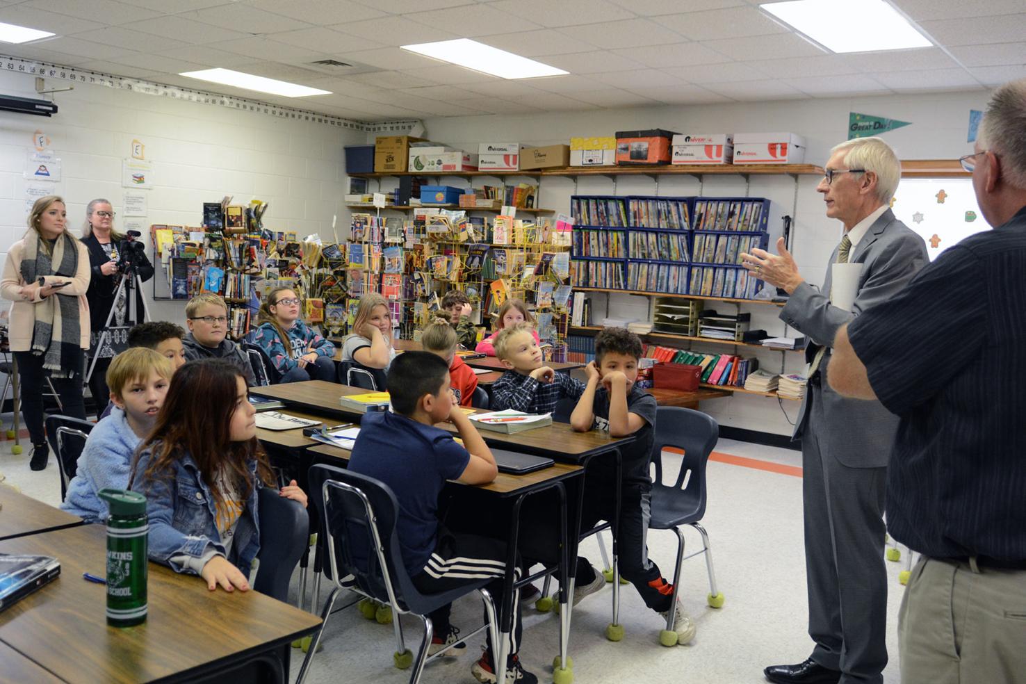 Gov. Evers visits Portage school Monday; Endeavor Elementary students