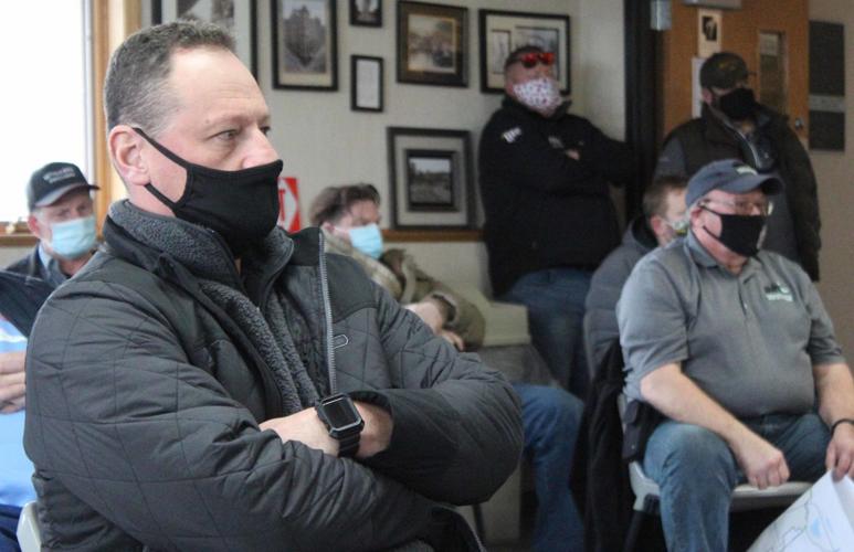 Members of public at Lake Delton village board meeting