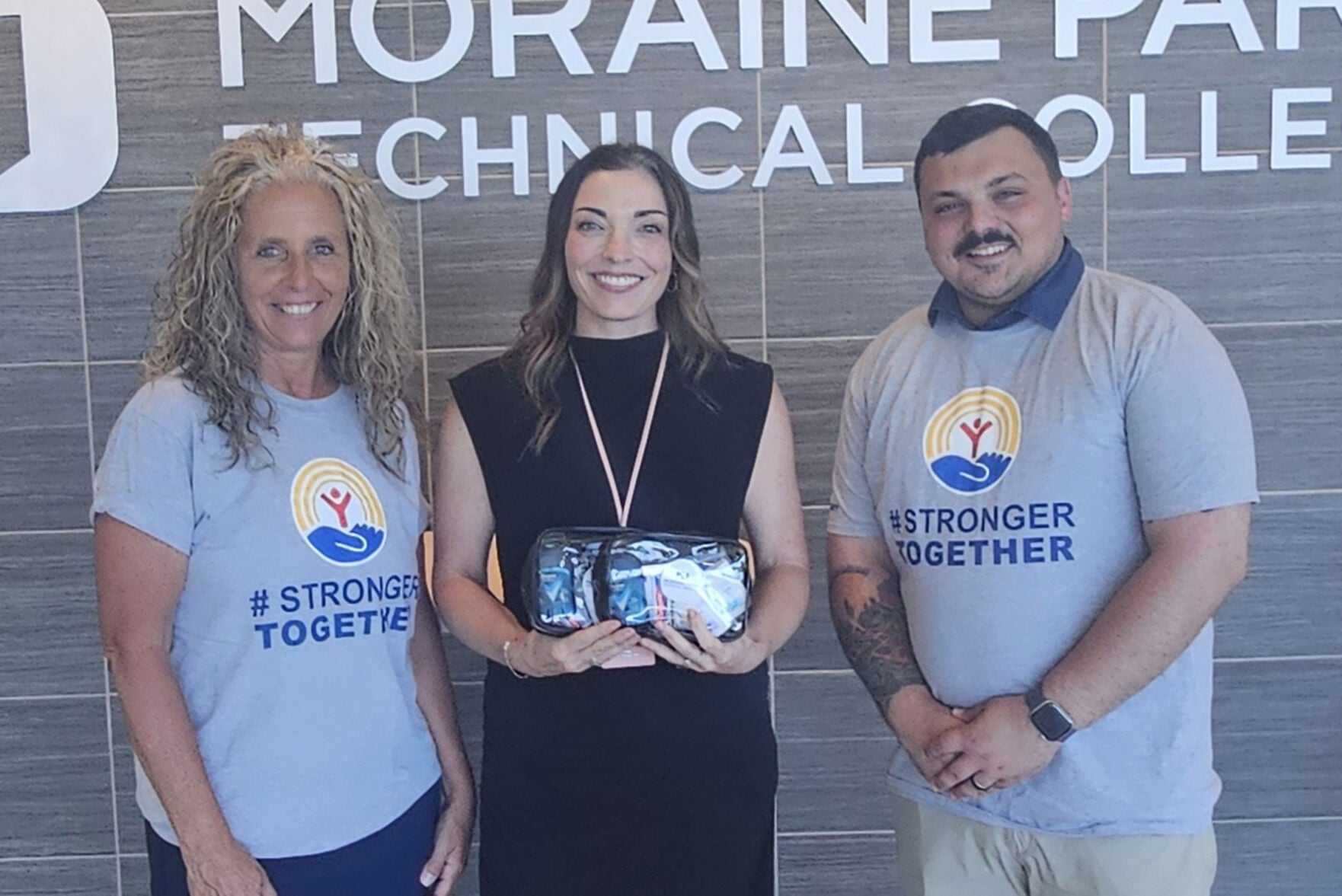 Members from United Way of Dodge County and Moraine Park Technical College, from left, Tammy Appel, Kristina Haensgen, Bryce Remy on May 27.