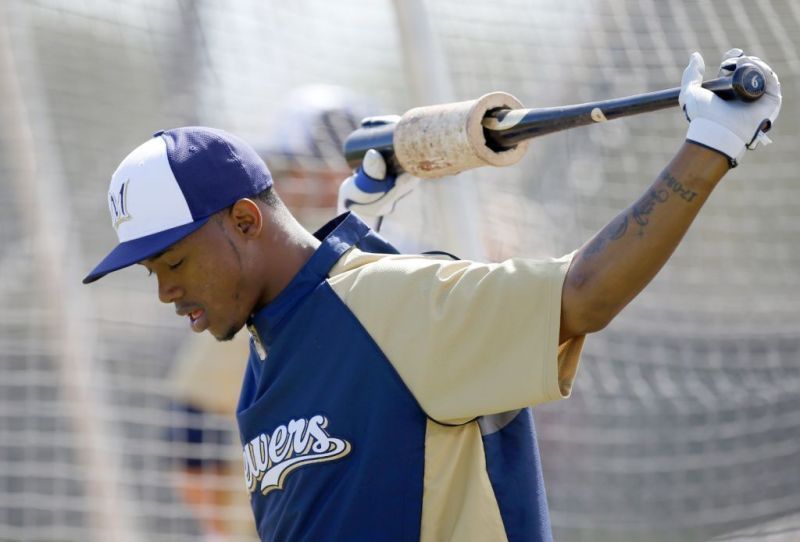 Ryan Braun Hits Jean Segura In Face With Bat (HD) 