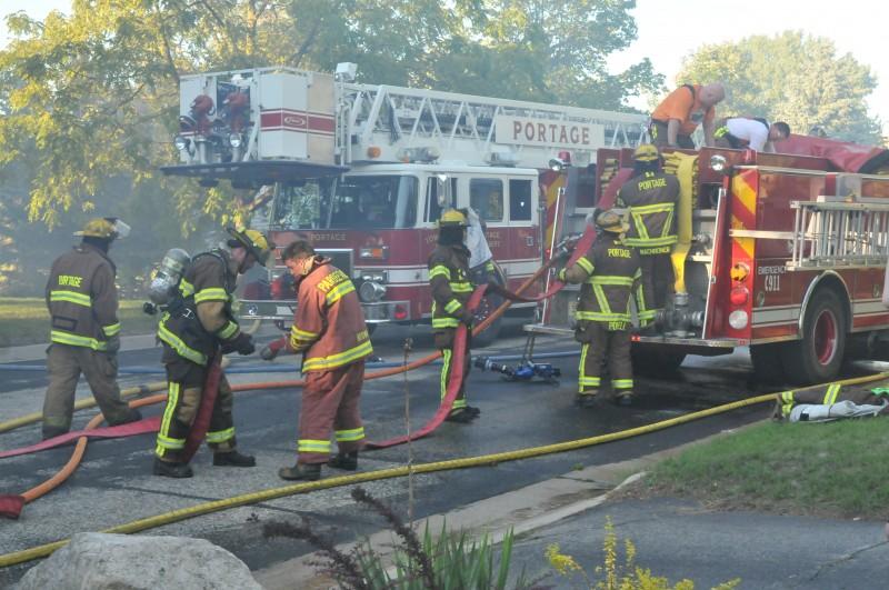 Portage house fire