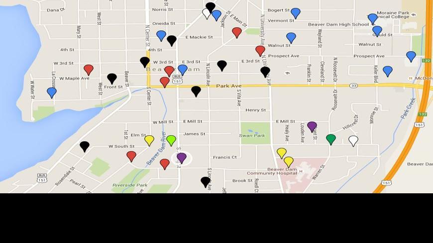 Map Latest Beaver Dam Police Reports Regional News Wiscnews Com
