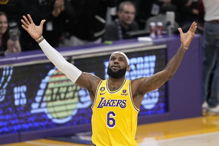 LeBron James - Los Angeles Lakers - Gold Icon Edition Jersey - Worn 2/15/ 2023 (Scored 21 Points)