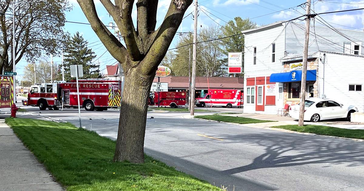 Two vehicle accident on Spring Street